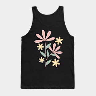 Minimal floral art Tank Top